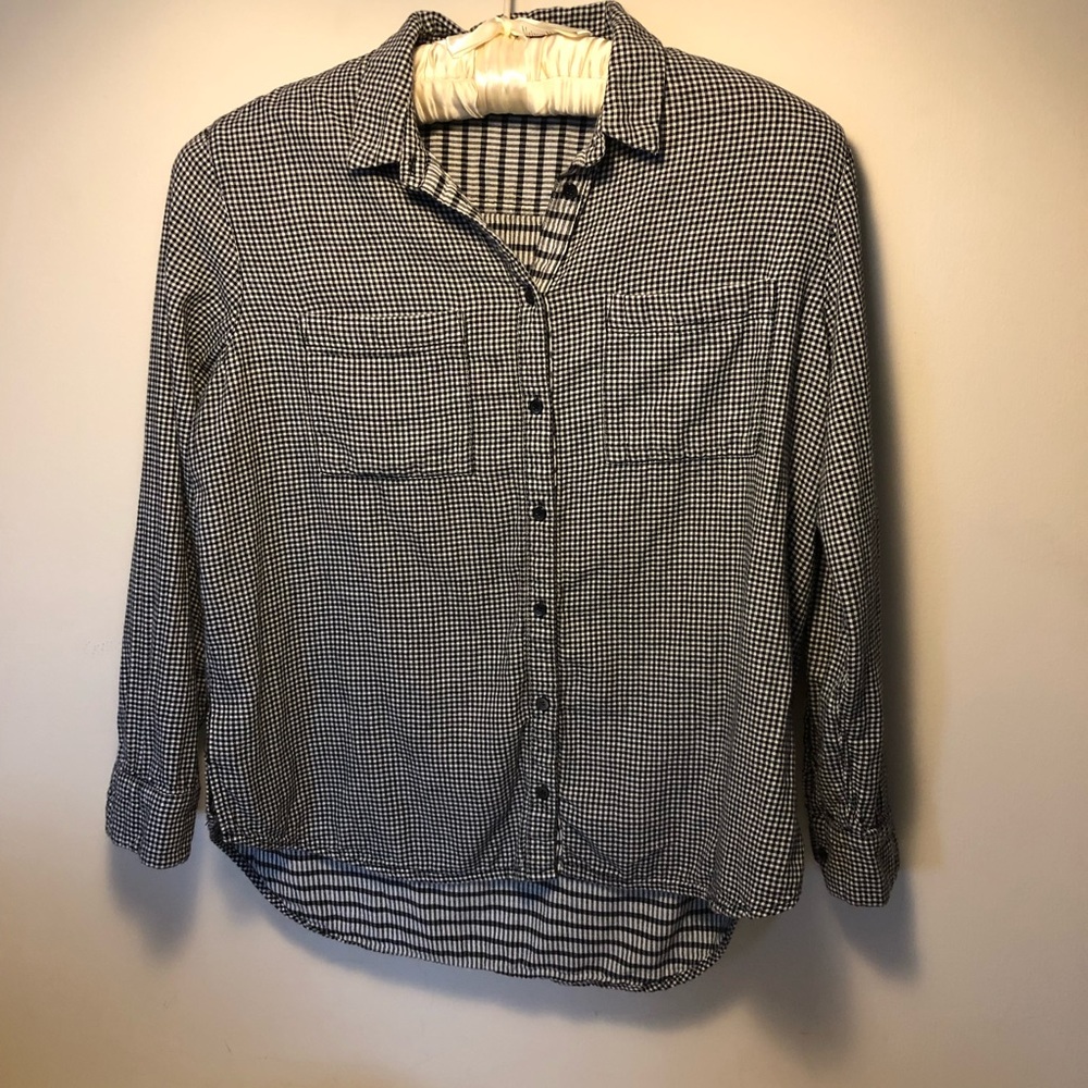 Madewell Gingham Long Sleeve Button Down Shirt